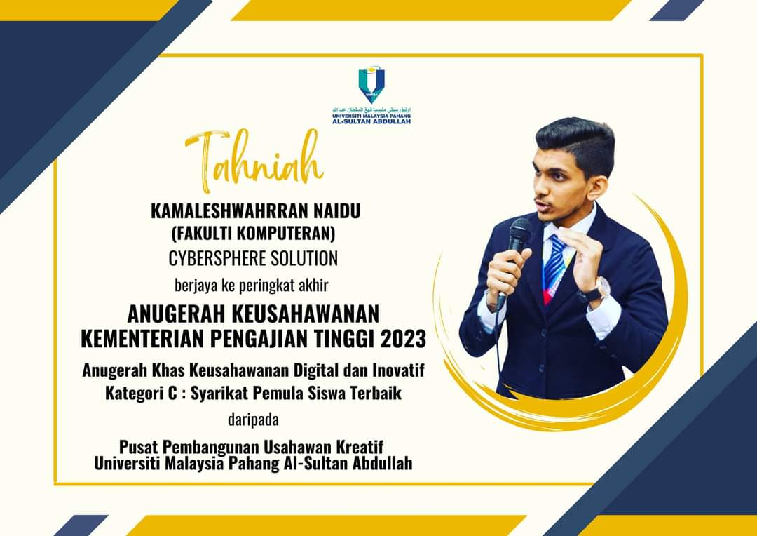 ANUGERAH KEUSAHAWANAN KEMENTERIAN PENGAJIAN TINGGI 2023 - TOP 10 FINALIST
